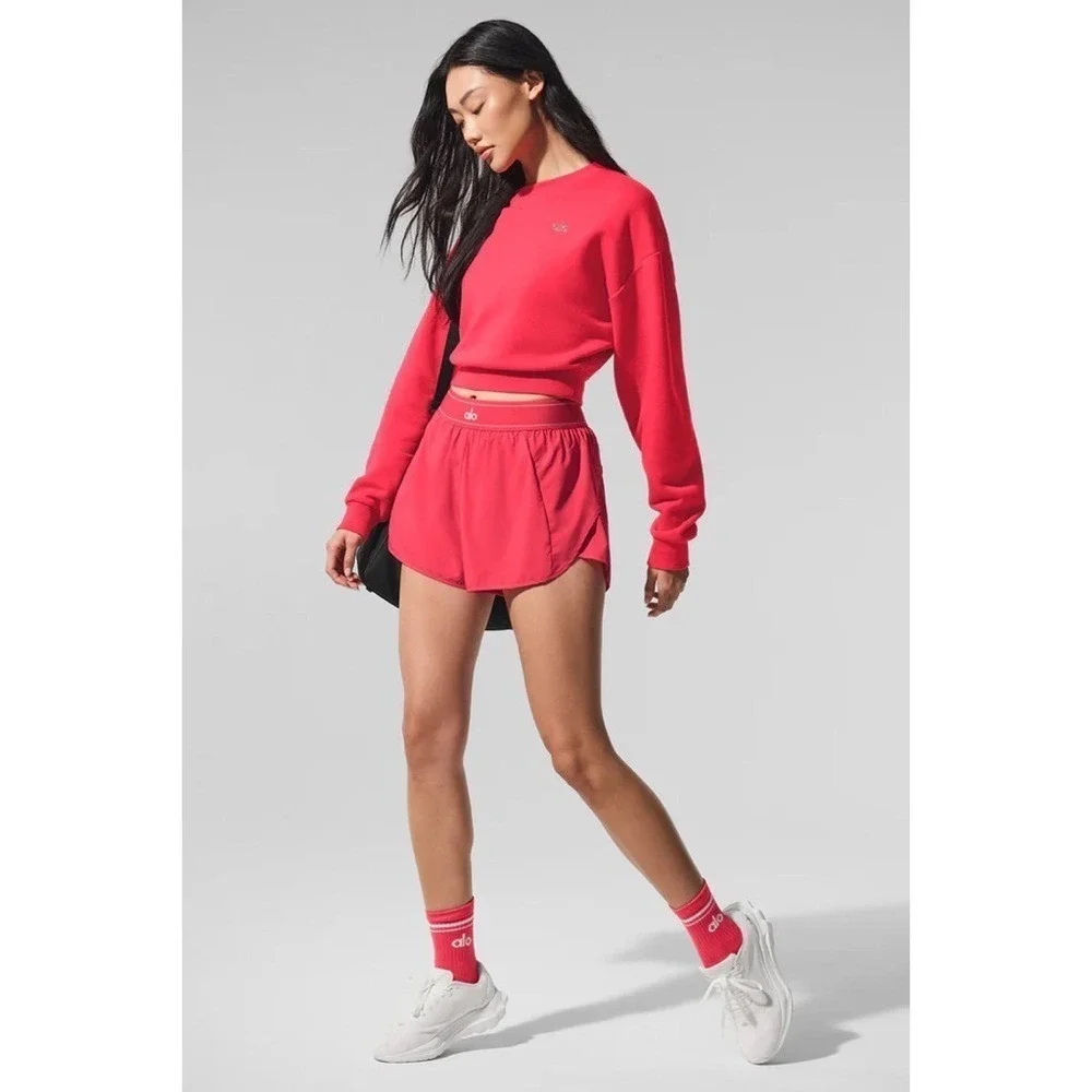 Alo Yoga Match Point Short Candy Red XXS